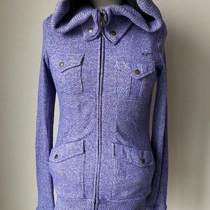 BURTON Women's Sherpa Fleece Lined Full Zip Hoodie Jacket